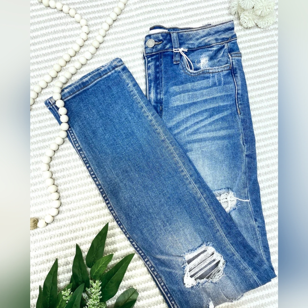 Vervet Distressed Midrise Jeans